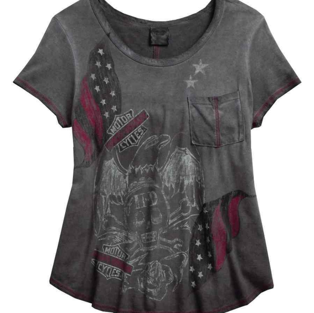 Harley Davidson Shirt with a Crop Back